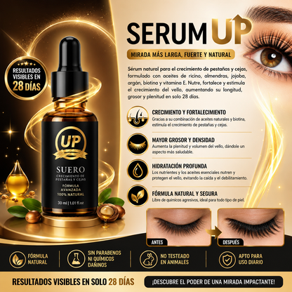 SERUM UP PRO ALARGAMIENTOS DE PESTAÑAS Y CEJAS